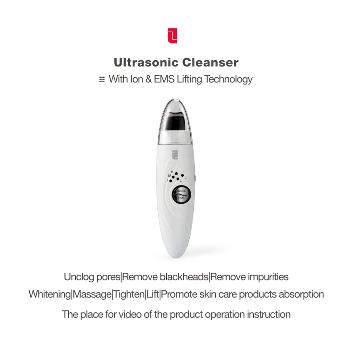 【Say Goodbye to Stubborn Pore Buildup 👋】Lifetrons UI-400 Ultrasonic Skin Scrubber | EMS Lifting & Deep Cleansing Device