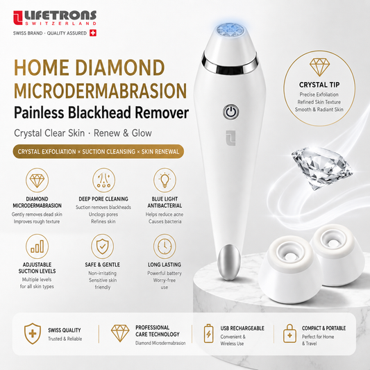 【💎Microdermabrasion】Lifetrons CM-300 Microcrystal Skin Firming and Rejuvenation Device｜Deep Exfoliation・Vacuum Blackhead and Pimple Removal