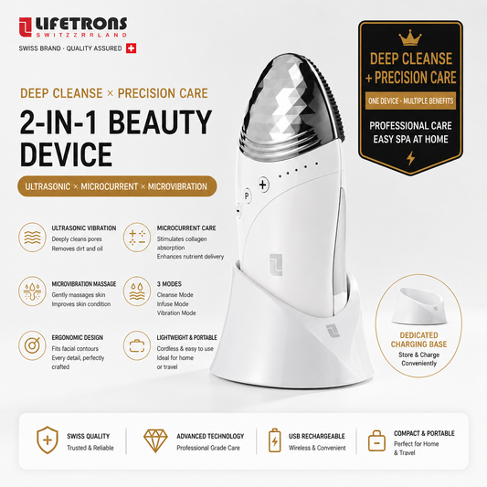 【Pore Savior】Lifetrons CM-400AS 2-in-1 Cleansing and Micro-Vibration Infusion Device