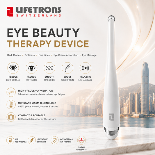 【Late Night Savior - Eye Bag & Dark Circle Remover 👀】Lifetrons EM-700 Ionic Eye Massager Pen
