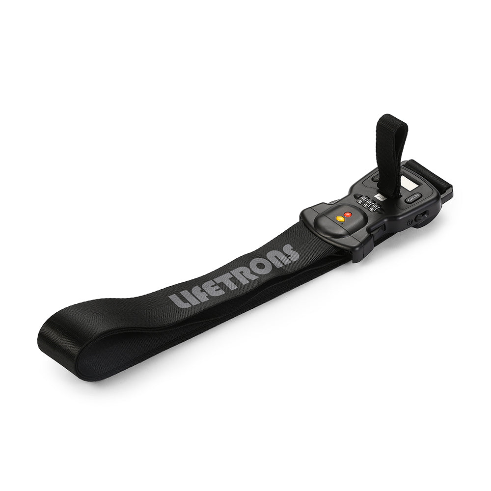 Lifetrons 3-in-1 Smart Luggage Belt with Digital Scale & Lock | TSA-Ready Security & Weight Prevention (LB10BC)