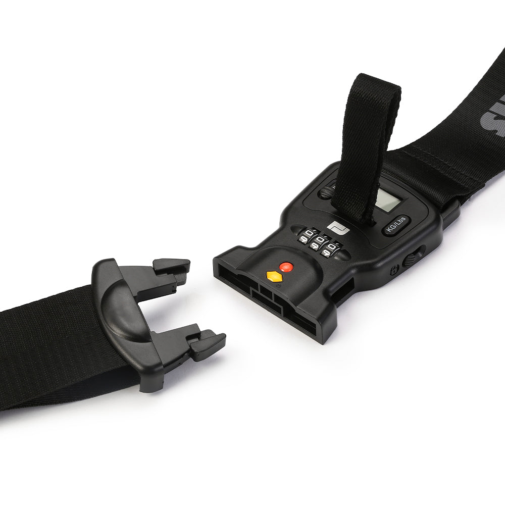 Lifetrons 3-in-1 Smart Luggage Belt with Digital Scale & Lock | TSA-Ready Security & Weight Prevention (LB10BC)